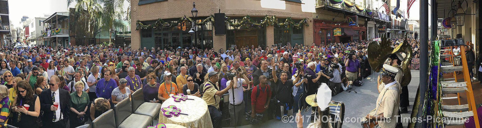 Only on Bourbon Street: Greasing of the Poles for Mardi Gras